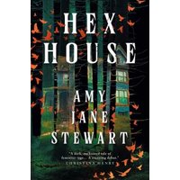 "Hex House" book by Titan Books Ltd, cover with dark forest, orange leaves, and a mysterious house.