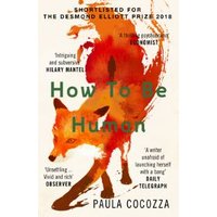 "Book 'How to Be Human' by Paula Cocozza, cover features an illustrated red fox with green text and review quotes"