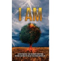 Book titled "I Am" by Joan E. Lloyd, featuring a tree with lightning in a field under a stormy sky.