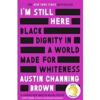 Purple book cover, "I'm Still Here" by Austin Channing Brown, bold black text, white and yellow circular badge.