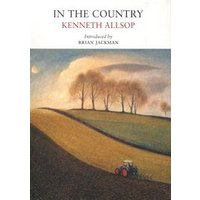 "In the Country" book by Kenneth Allsop, cover art of a rural landscape with fields and a small tractor.