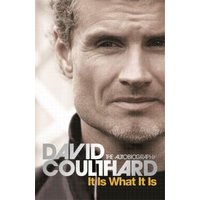 Book cover "It Is What It Is" with close-up of a man's face, bold white and yellow title text.
