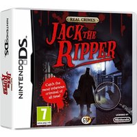 Nintendo DS game case for "Jack The Ripper" with silhouette of a man in a dark alley and red title text.