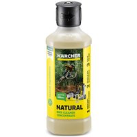 Karcher RM 640N Natural Bike Cleaner Concentrate in a clear bottle with yellow label and black cap.