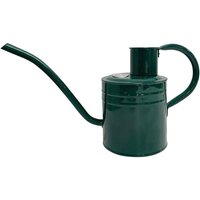 Forest green Kent & Stowe watering can, 2-litre capacity, with a long spout and rounded handle for indoor/outdoor use.