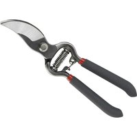 Kent and Stowe Traditional Bypass Secateurs with black handles, silver blades, and a central spring mechanism.