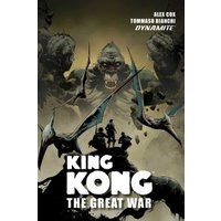 "King Kong: The Great War comic book cover featuring Kong and flying creatures in a dramatic jungle scene"