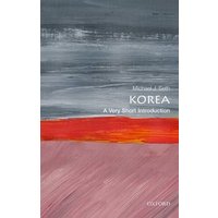 Book titled "Korea: A Very Short Introduction" by Michael J. Seth, with abstract gray and red cover art.