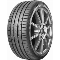 Kumho Ecsta Sport PS72 tire, 275/35 R21 size, black tread, silver rim, rim protection ridge, sporty design.