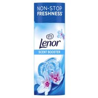 Lenor In Wash Scent Booster Spring Awakening 176 g, blue and white bottle with floral design and freshness label.