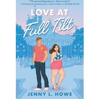 "Book 'Love at Full Tilt' by Jenny L. Howe, featuring a couple standing in front of a carousel on the cover."