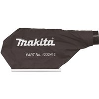 Black Makita dust bag with white logo and part number, designed for UB1103/DUB185/186 blowers, cylindrical nozzle.