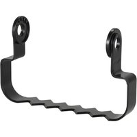 Black Makita cultivator blade 170mm with curved edges and two circular mounting holes.
