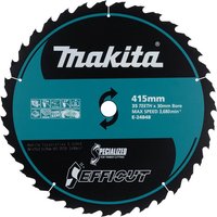 Makita Efficut T.c.t saw blade, 415mm diameter, 35 teeth, teal and black design with white text and logo.