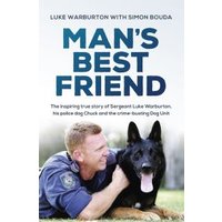 Book titled "Man's Best Friend" featuring a man in uniform with a black German Shepherd.