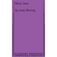 Purple Samuel French Ltd. book titled "Mary Jane" by Amy Herzog with vertical lines on the cover.
