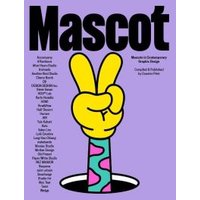 Purple "Mascot" book cover with a yellow hand showing a peace sign, emerging from a colorful sleeve.
