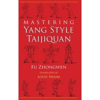 Red cover book "Mastering Yang Style Taijiquan" with illustrations of martial arts poses.