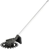 Milwaukee M18 FOPH-RA Fuel QUIK-LOK Reciprocator Attachment with a long silver shaft and black gear-like cutting head.