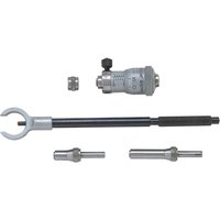 Moore and Wright 901M Internal Micrometer with silver gauge, black handle, and interchangeable rods.