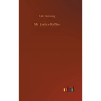 Brown book cover titled "Mr. Justice Raffles" by E.W. Hornung, published by Outlook Verlag.
