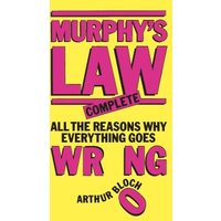 Yellow book cover titled "Murphy's Law" in bold pink letters, by Arthur Bloch, with black and pink text.