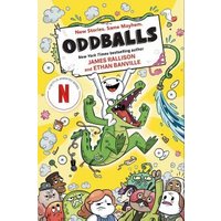 "Oddballs book cover with cartoon characters, yellow background, and Netflix logo"