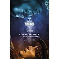 "Doctor Who Icons book 'One Night Only' with two faces, one blue-tinted, one brown-tinted, facing each other."