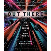 "Colorful book cover of 'Out There' with sci-fi graphics and bold white title text"