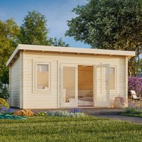 Palmako Lisa 4.7m x 3.7m Log Cabin Garden Room (44mm) - image 2