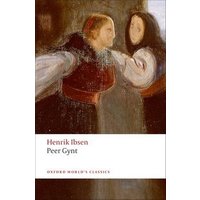 "Oxford World's Classics book 'Peer Gynt' by Henrik Ibsen, cover art of two figures in traditional attire"