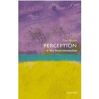 "Perception book with abstract purple, teal, and yellow cover, part of 'A Very Short Introduction' series by Oxford"