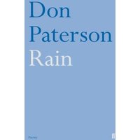 Blue hardcover book titled "Rain" by Don Paterson with simple white and dark blue text.