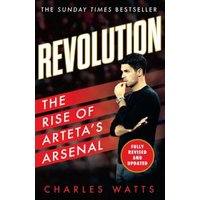 "Book titled 'Revolution' by Charles Watts, featuring a man in thought, red and black cover with bold white text."
