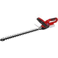 Red and black Sealey cordless hedge trimmer with 520mm blade and ergonomic handle.