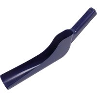 Blue Sealey GS01 gutter cleaning scoop with curved, ergonomic handle and narrow, tapered scoop end.