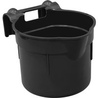 Black Sealey hook over animal feeder bucket with handle and dual hooks for easy hanging.