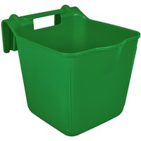 Green Sealey Hook Over Animal Feeder with square design and sturdy hook for hanging.