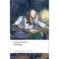 "Oxford World's Classics book 'Self-Help' by Samuel Smiles, cover art of man reading by candlelight"