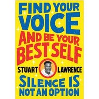Yellow book cover with bold blue and red text, featuring a circular photo of a person in the center.