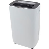 White SIP 20L dehumidifier with black top panel, control buttons, and caster wheels.