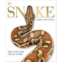 "Book titled 'Snake' by Chris Mattison, featuring a coiled brown and tan snake on the cover."