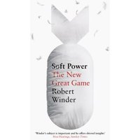 White book titled "Soft Power" by Robert Winder, featuring a feathered pillow design with scattered feathers.