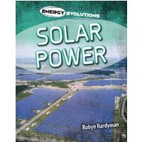 Book titled "Solar Power" by Robyn Hardyman, featuring aerial view of solar panels on the cover.