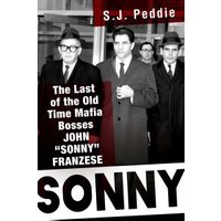 Book cover of "Sonny" featuring three men in suits and hats, with bold red and white text on a black and white background.