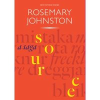 "Red book cover titled 'Source' by Rosemary Johnston with bold yellow and white text."