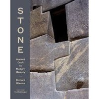 "Book titled 'Stone' with cover showing interlocking stone blocks and text on a gray vertical band."