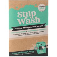 "StripWash Cotton Fresh Laundry Strips, eco-friendly pack of 24, green and brown packaging with washing machine icon"