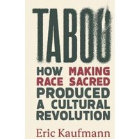 "Book 'Taboo' by Eric Kaufmann with bold black and red text on a cream background"