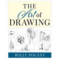 "The Art of Drawing" book by Rowman & Littlefield, cover with sketches of hands, face, nude figure, and architectural elements.